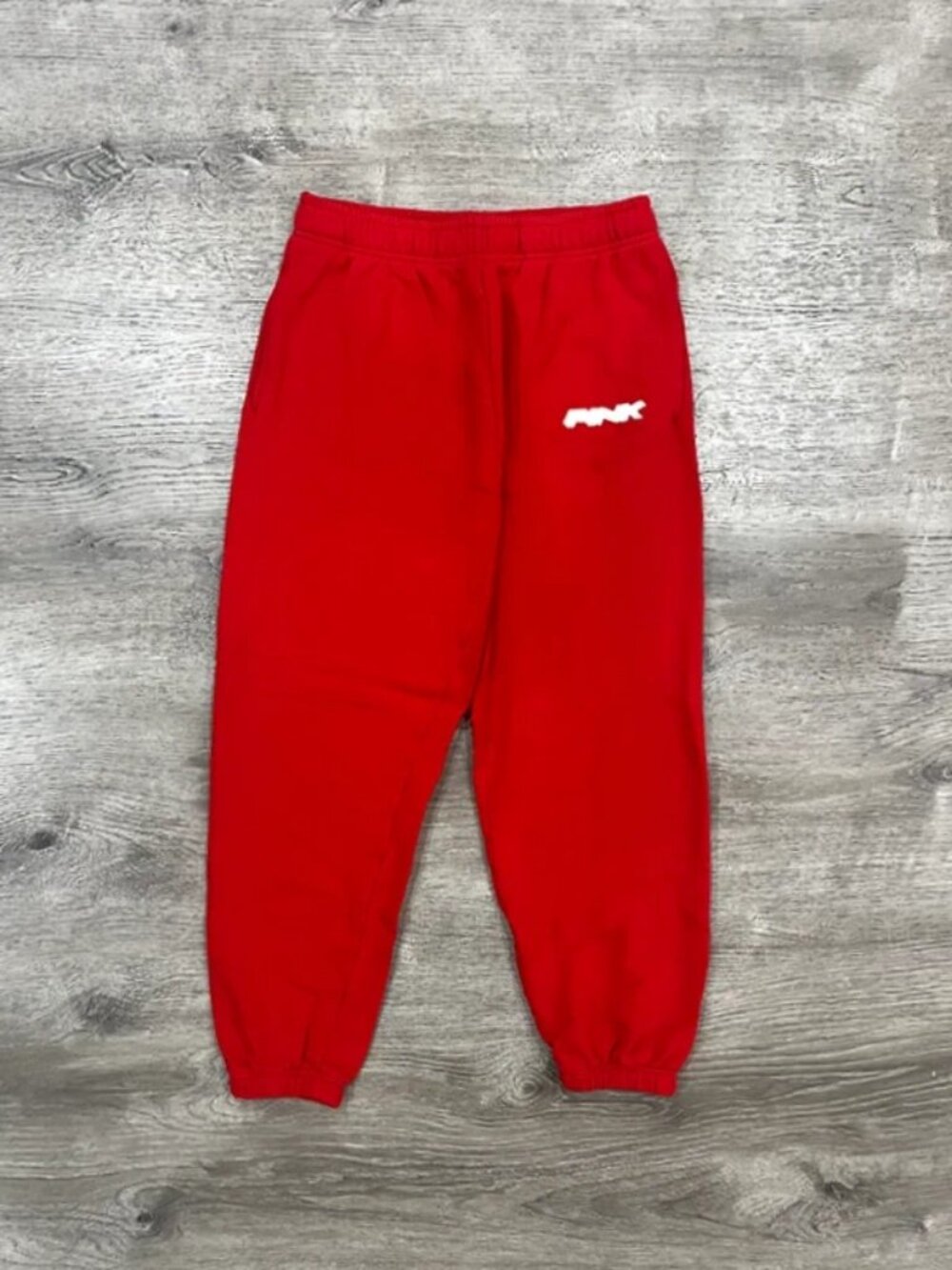 Victoria's Secret PINK Ivy Fleece Sweatpants (Bright Vermillion Hockey)